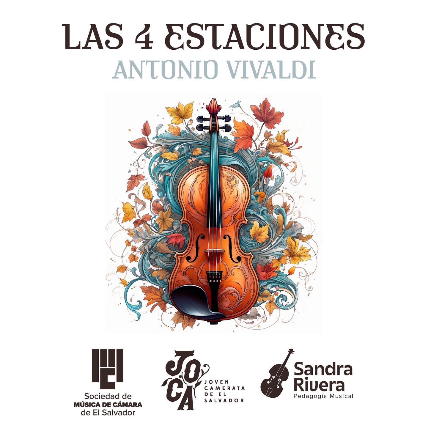 Afiche del concierto Las cuatro estaciones