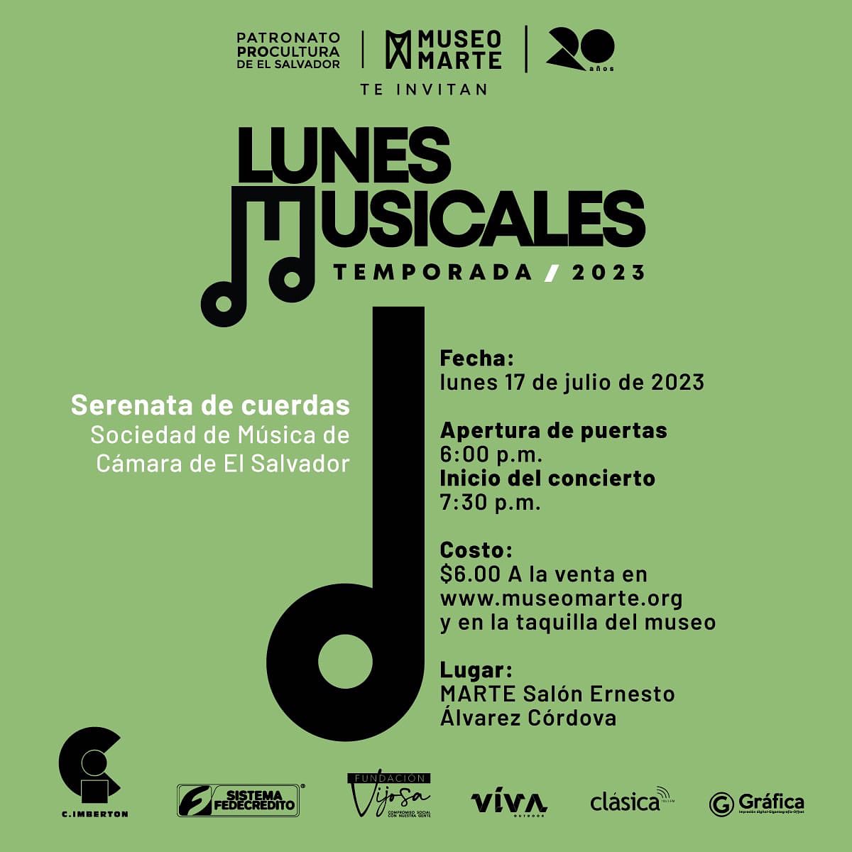 Afiche del concierto Serenata de cuerdas